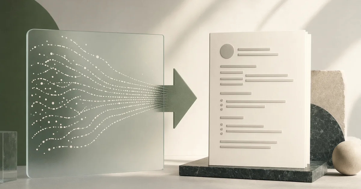 Minimal editorial hero image for GPT Resume: Can AI Actually Write Your Resume in 2026?