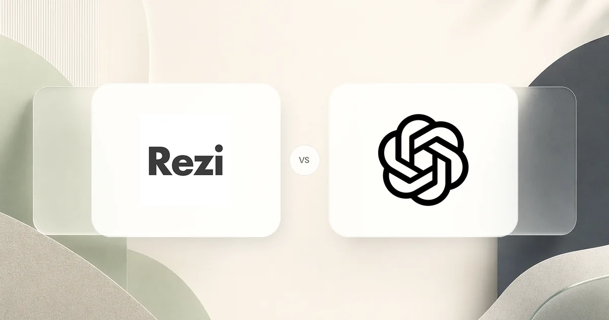 Rezi and ChatGPT comparison hero image