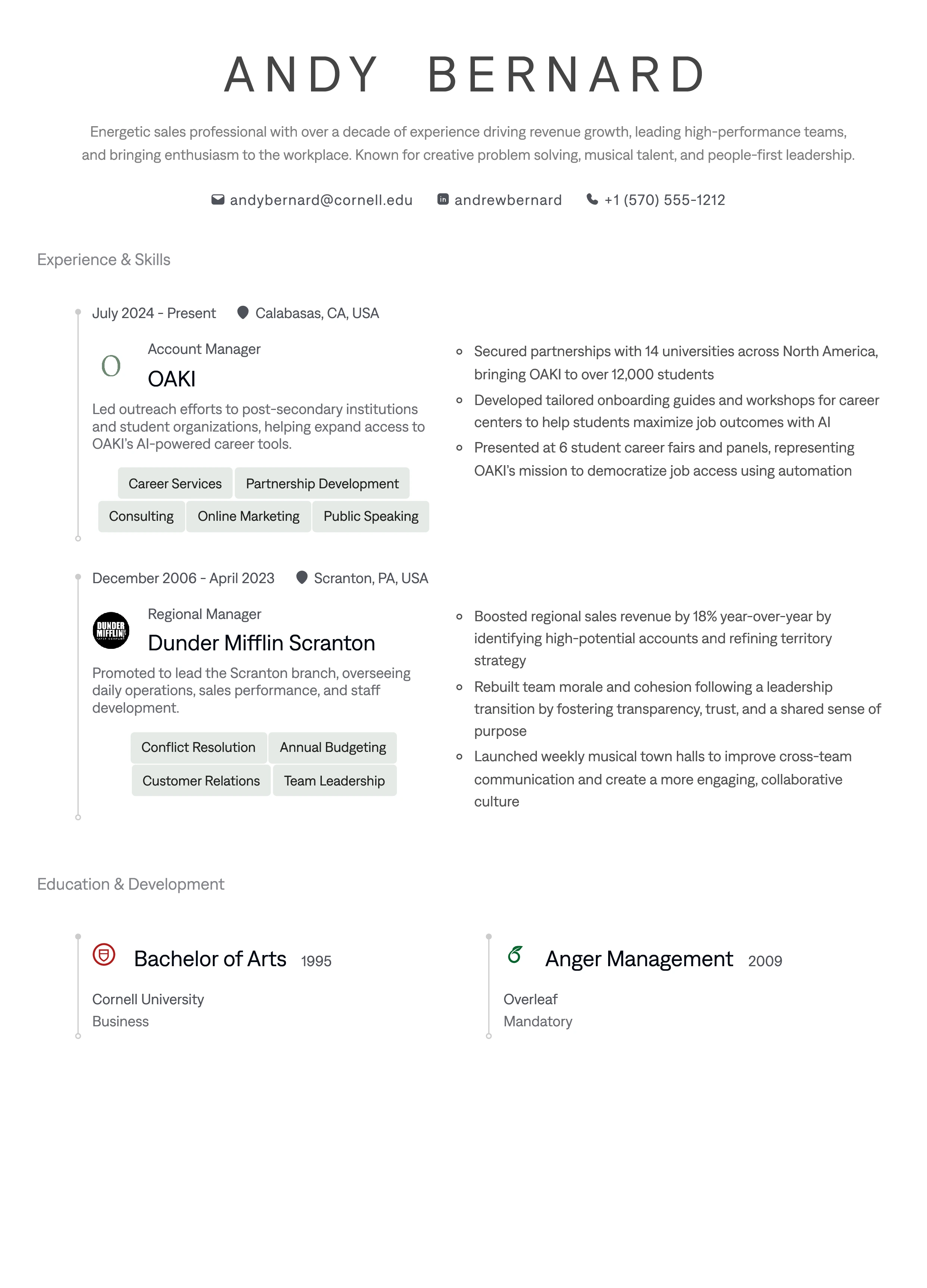 Make Awesome Resumes
